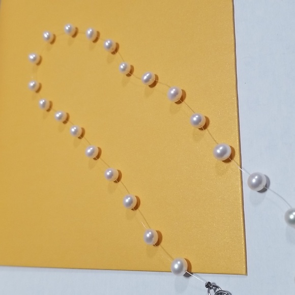 Honora 6-6.5mm Floating CFW Pearl Necklace Sterling Silver - Picture 5 of 9